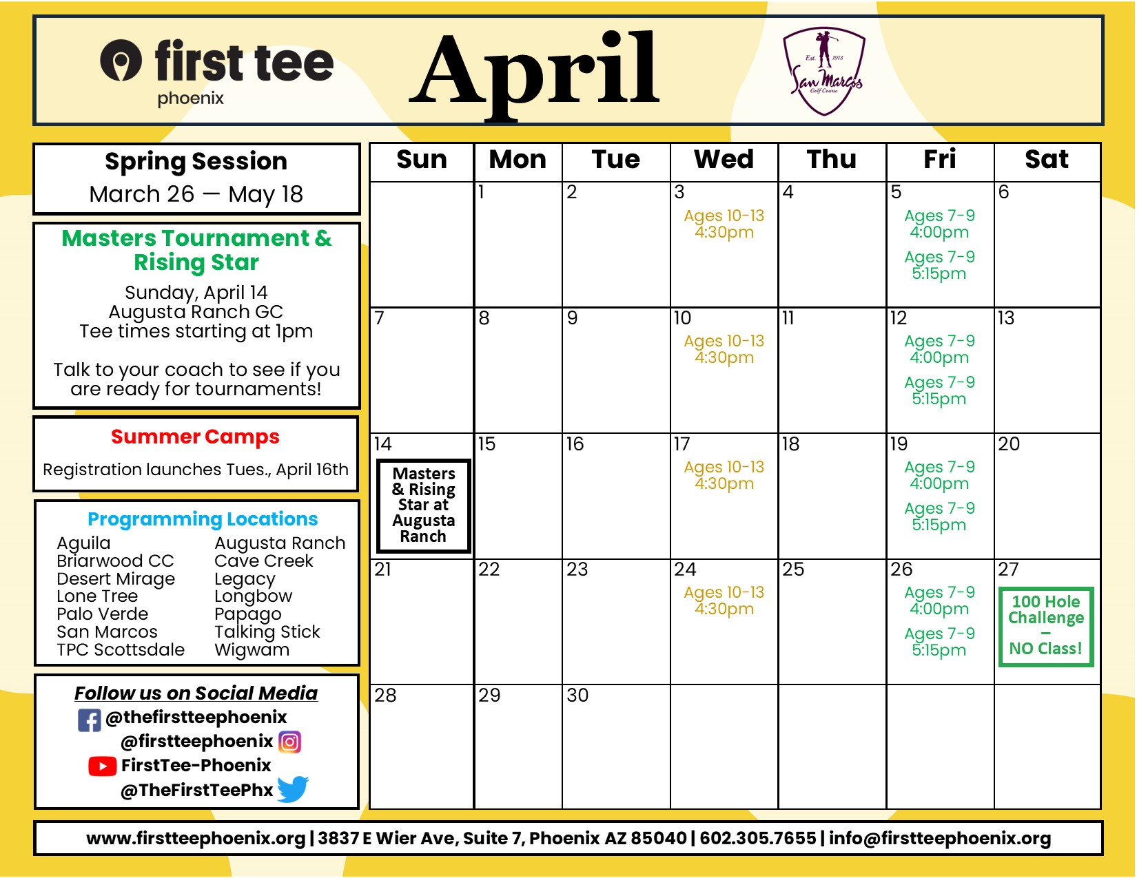 April 2024 Programming Calendar SM